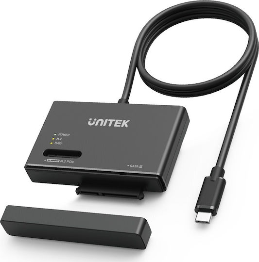 Unitek Θήκη για Σκληρό Δίσκο M.2 SATA III NVME με σύνδεση Type-C