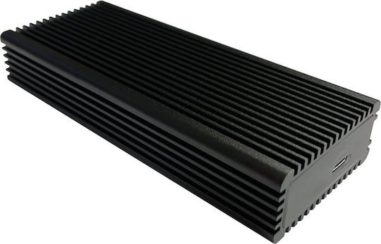 LC-Power Hard Drive Case M.2 PCI-Express NVME with connection USB 3.2 Type-C in Schwarz color