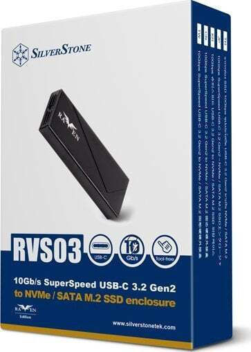 Silverstone Θήκη για Σκληρό Δίσκο M.2 SATA III με σύνδεση USB 3.2