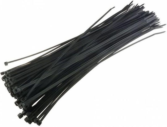Techly Cable Ties Plastic x4.8mm in Black Colour (100 pcs)