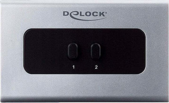DeLock Switch Stereo Jack 3.5 mm 2 port