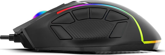 Inca IMG-351 RGB Gaming Maus 12800 DPI Schwarzes
