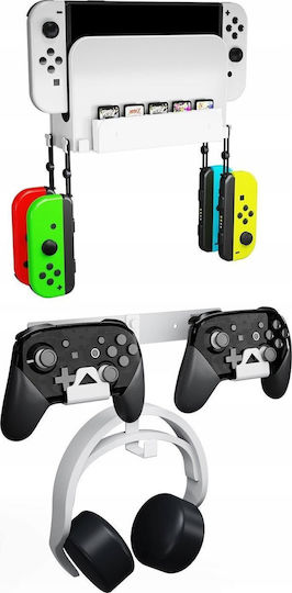 Jys Βάση για 2 χειριστήρια Switch / Switch Lite / Switch OLED Λευκή SB7921