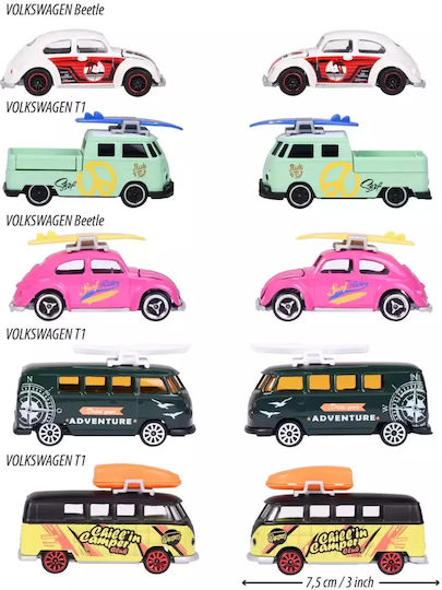 Majorette Mașinuță SET 5 MAȘINUȚE METALICE VOLKSWAGEN 7,5CM