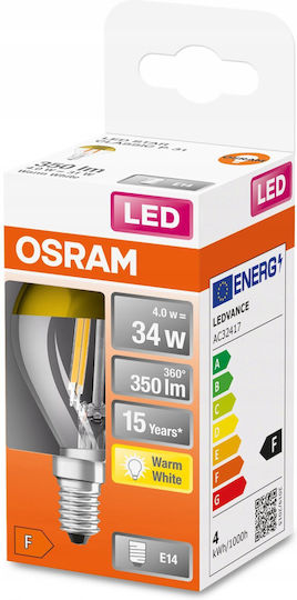 Osram LED-Lampe 84mm für Fassung E14 Warmes Weiß 380lm