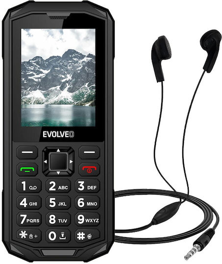 Evolveo StrongPhone X5 Dual SIM Устойчив Мобилен Телефон с Бутони Черно-Сиво