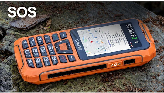 Evolveo StrongPhone Z6 Dual SIM Telefon Mobil Rezistent cu Butoane Portocaliu