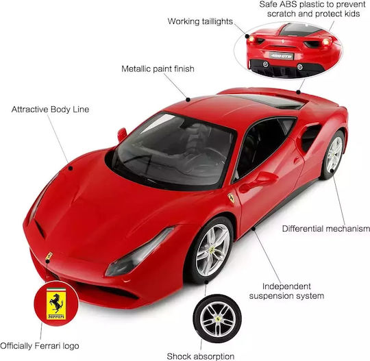Ferrari Τηλεκατευθυνόμενο Αυτοκίνητο 2WD Κόκκινο
