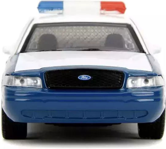 Jada Walking Dead Rick Crimes Mașină Metalică Push Ford Crown Victoria Scară 1:32