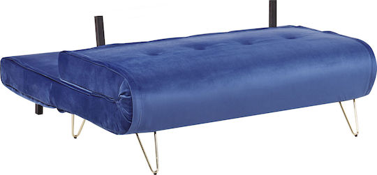 Двуместен Диван Кадифе Морско синьо 130x78x81см.