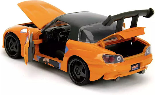 Jada Naruto Shippuden Комплект Фигури Naruto 2001 Honda S2000 Метален Автомобил Мащаб 1:24