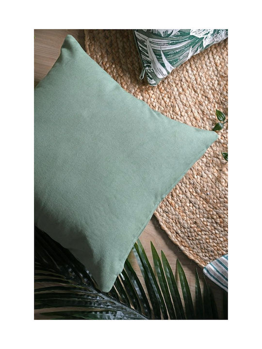 Decorative Pillow Case S-f Loris from 100% Cotton Green C0d129007h 40x40cm.