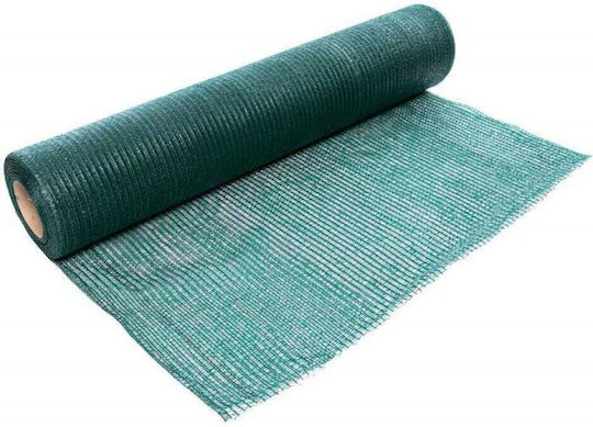 Plasă De Umbră 80 G/m² Rată De Umbrire 85% Verde 10×1.5 M 50 Legături De Montare 150×2.5 Mm