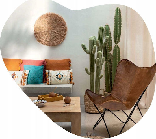 Atmosphera Vază Decorativă Din Paie Lour Maro Φ22xÎ55cm