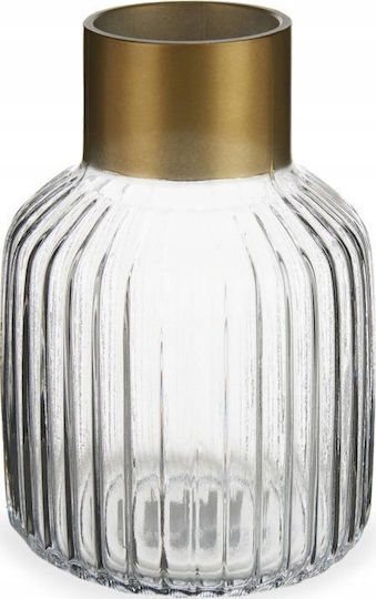 Gift Decor Διακοσμητικό Βάζο Glas Gold 12x12x12cm 1Stück