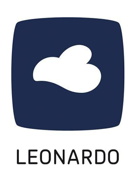 Leonardo Διακοσμητικό Βάζο Δαπέδου Γυάλινο Λευκό 23xΥ64cm