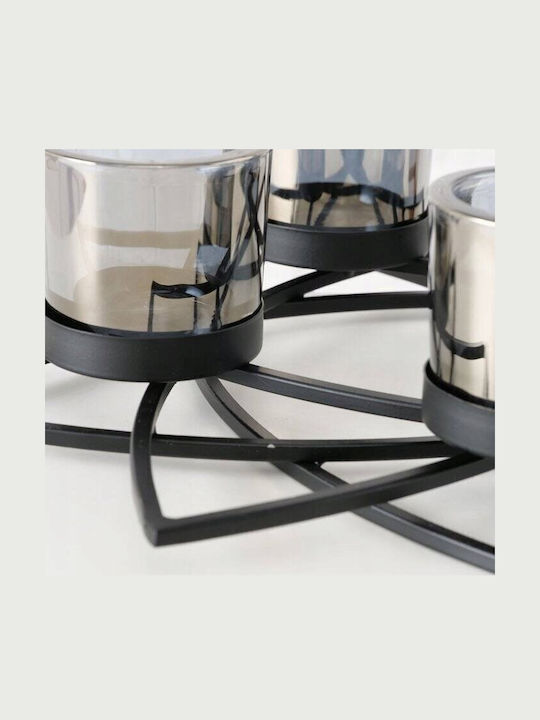 Boltze Candle Holder Metal in Black Color 8cm 1pcs