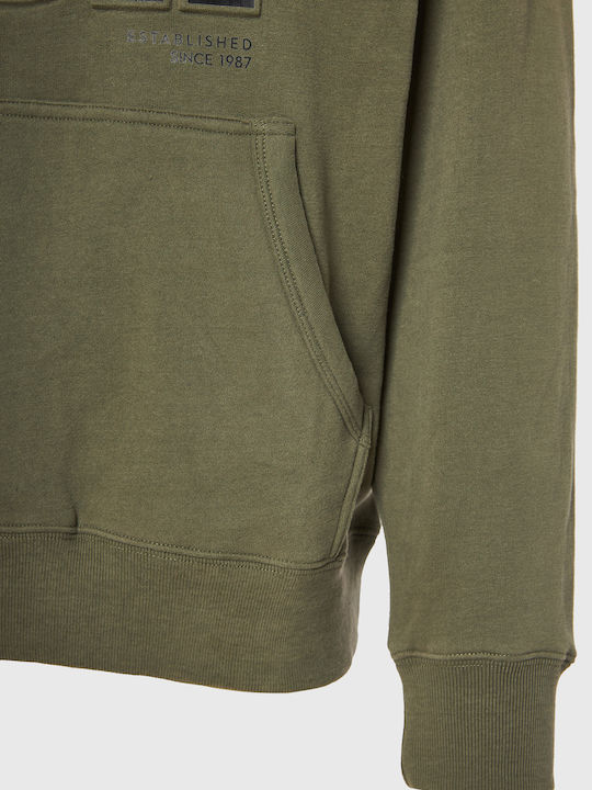 Sweatshirt with Hood Khaki