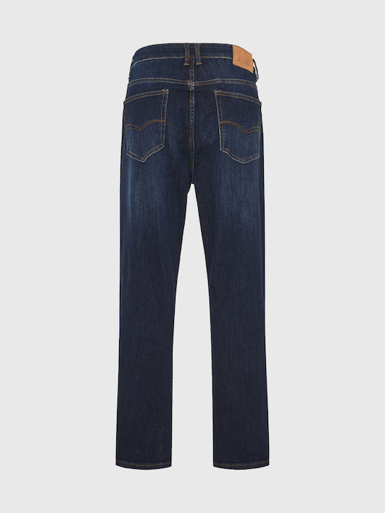 Men's Jeans Pants with Loose Tapered Fit Washed