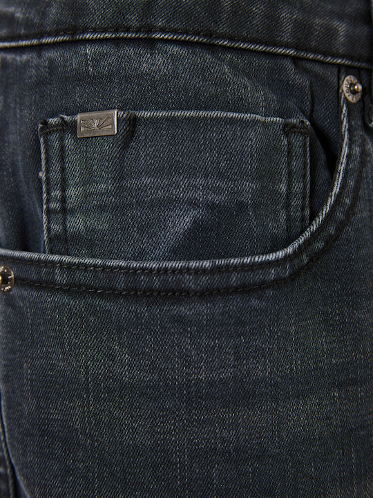 Men's Jeans Pants Elastic with Slim Fit Light Fading