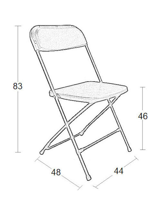 Outdoor Chair Metallic Bold Black