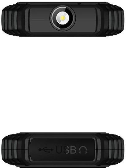 Evolveo StrongPhone Q1 Dual SIM Ανθεκτικό Κινητό με Κουμπιά Black-Orange