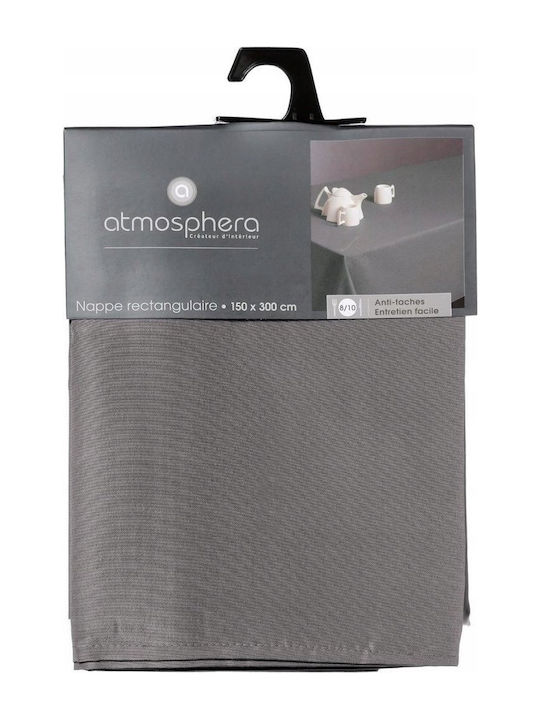 Atmosphera Tablecloth Stain Resistant Gray 300x150cm