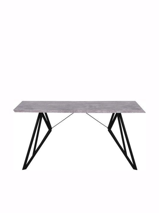 Tisch Speisesaal Ausziehbar aus Zement Rosa 160x90x76cm