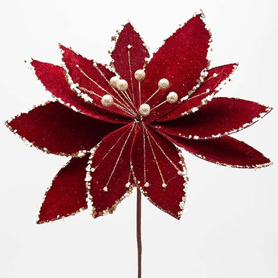 Kunstblume Samt Burgundische Champagner Details 33x45cm