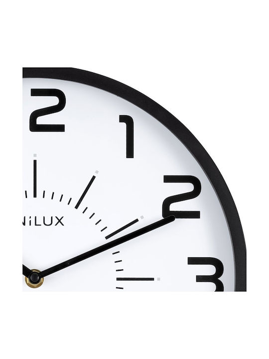 Unilux Unilux Wanduhr Schwarz Ø28,5cm