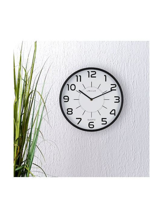 Unilux Unilux Wanduhr Schwarz Ø28,5cm