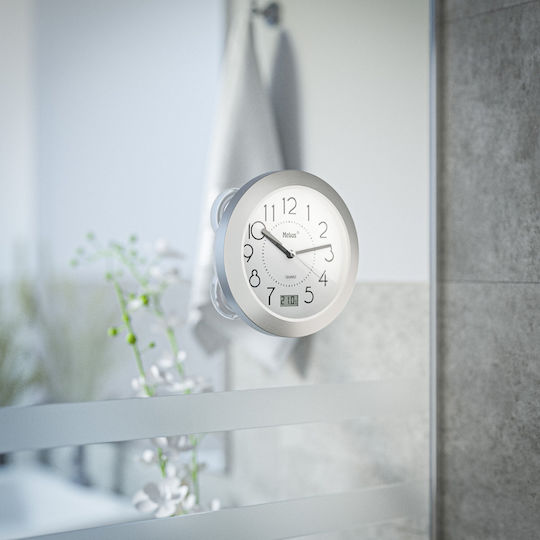 Mebus Quarz Wall Clock Silver