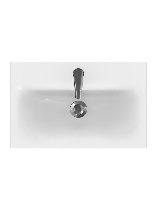 Cersanit Moduo Aufgesetztes Waschbecken Keramik 60x38cm Weiß