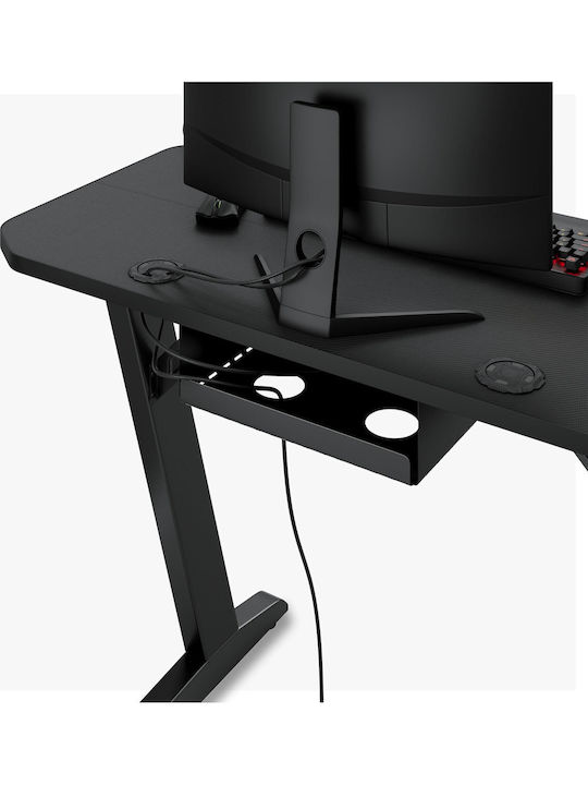 Γραφείο Gaming Nomad Ξύλινο Μαύρο 120x60εκ.