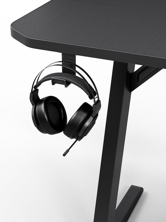 Γραφείο Gaming Γυάλινο Czarne 140x60εκ.