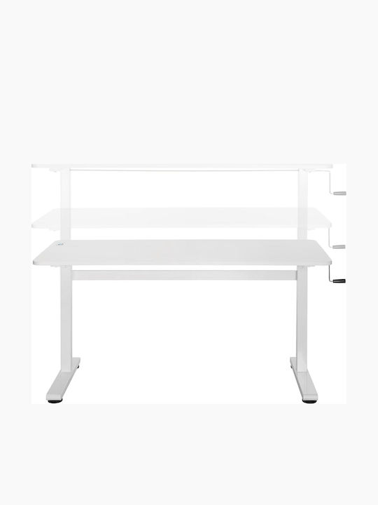 Γραφείο Er-401 W Ξύλινο White 140x60x70εκ.