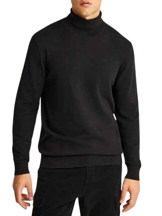 Langarm Herrenbluse Schwarz