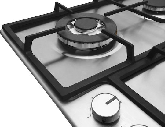 Amica Εστία Υγραερίου Αυτόνομη Inox 59x52εκ. Ασημί