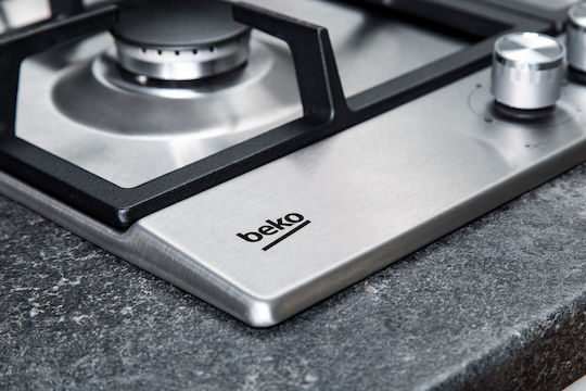 Beko Gas Cooktop Autonomous Inox 58x51εκ. Silver