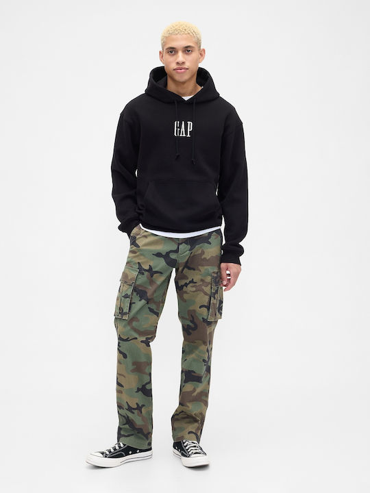 Sweatshirt with Hood True Black