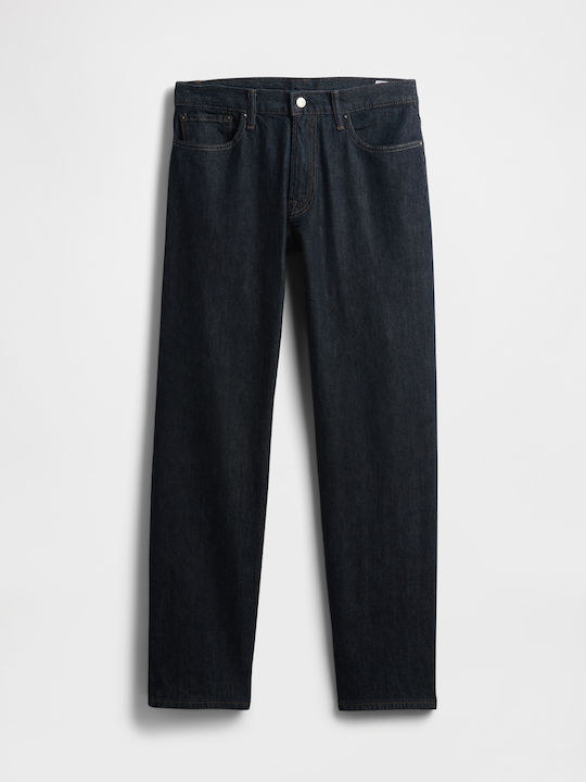 Men's Jeans Pants Elastic with Slim Straight Fit Resin Rinse