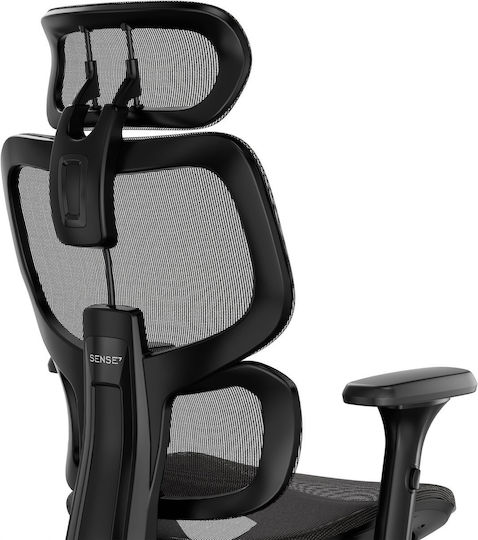 SENSE7 Nobu Office Chair with Adjustable Arms Black