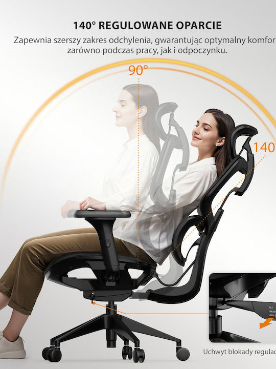 Кресло Офисно Nobu Dark SENSE7