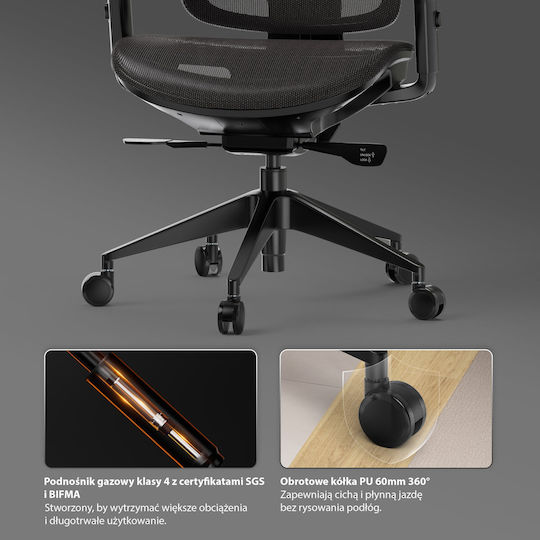 SENSE7 Nobu Office Chair with Adjustable Arms Black