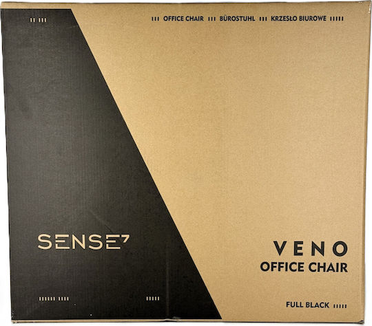 SENSE7 Veno Scaun de Birou cu Brațe Reglabile Negru