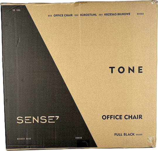 SENSE7 Tone Scaun De Birou Cu Brațe Reglabile Negru SENSE7 Tone Scaun De Birou Cu Brațe Reglabile Negru