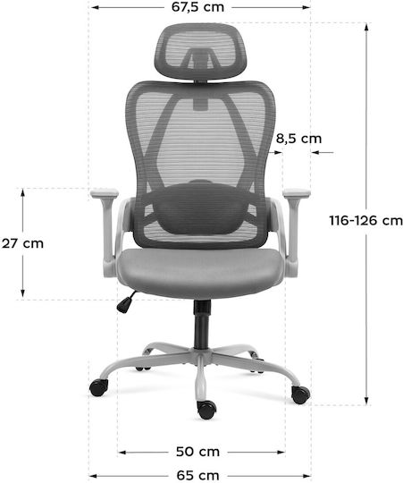 Mark Adler Manager 2.9 Scaun De Birou Cu Brațe Reglabile Gri