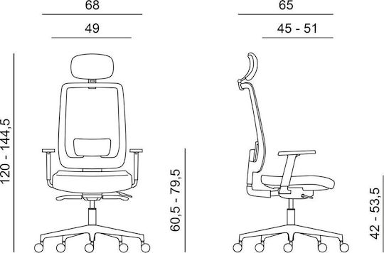 Powerton Lucie Office Chair Green
