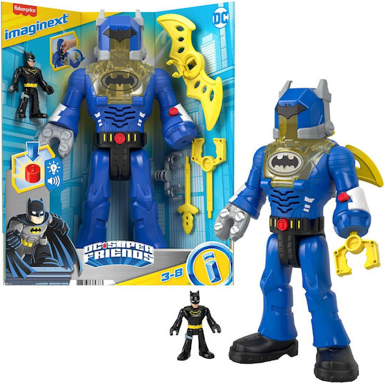 Фигура за Действие Imaginext Dc Super Friends Robot Superman със звуци 30см.