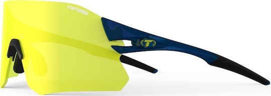 Tifosi Cycling Glasses with Navy Blue Frame & Transparent Lenses
